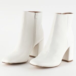 Madden Girl White Booties